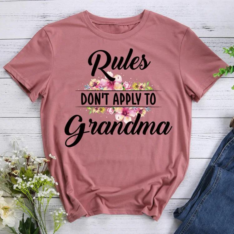 ANB -  Rules  don't apply to grandma T-shirt Tee -013348