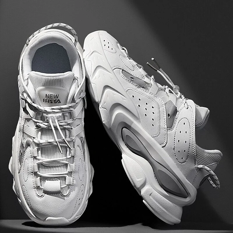 Unisex Spring Running Shoes Women Trend Chunky Sneakers Men Couples Platform Sport Shoes Mesh Walking Shoes  Zapatos De Hombre