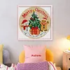 Christmas Snowman-11CT Stamped Cross Stitch 24*24cm/9.45*9.45in