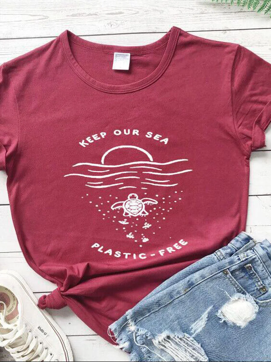 Keep Our Sea Plastic Free T-shirt