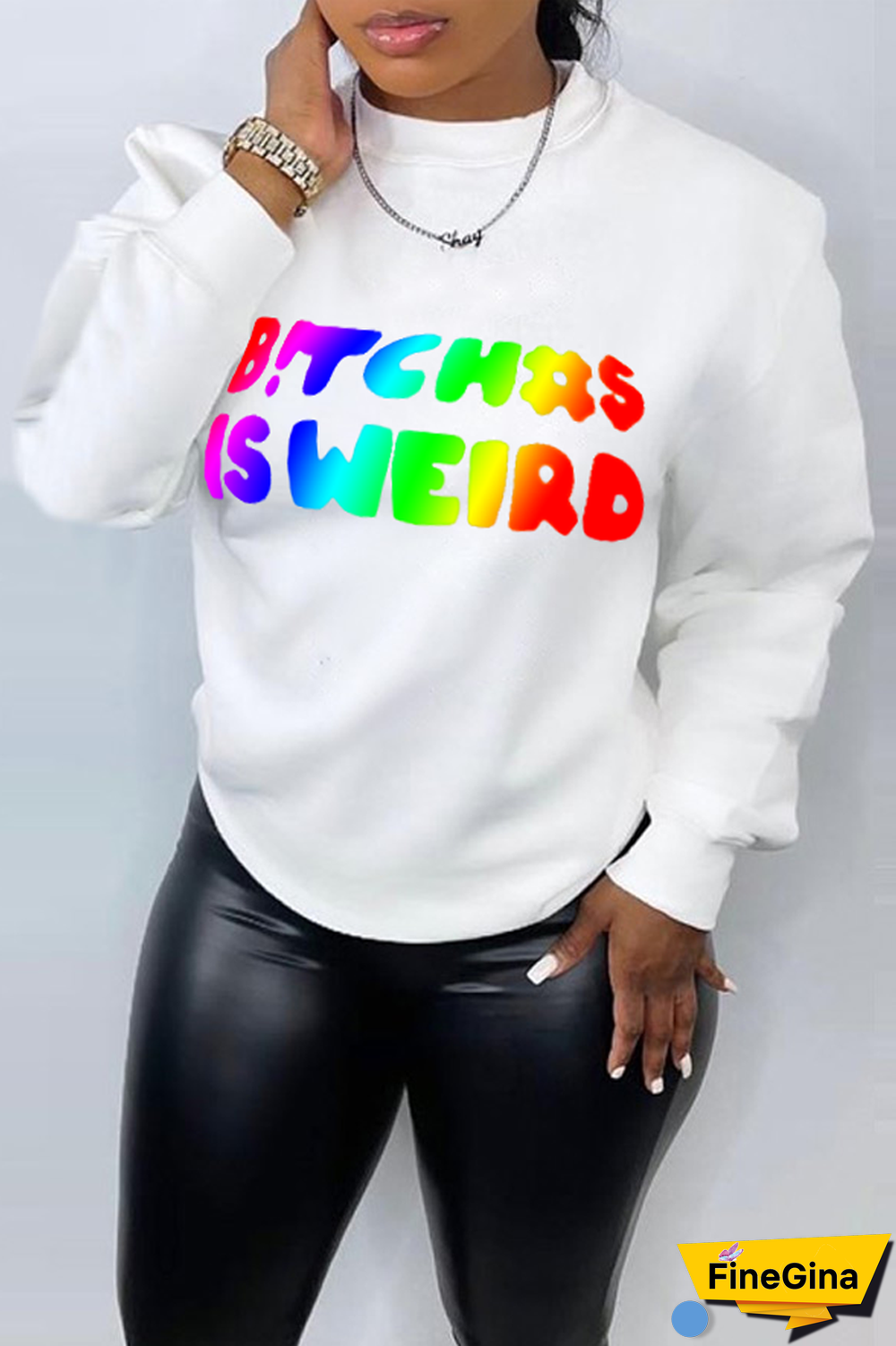 Yellow Street Vintage Print Patchwork Letter O Neck Tops