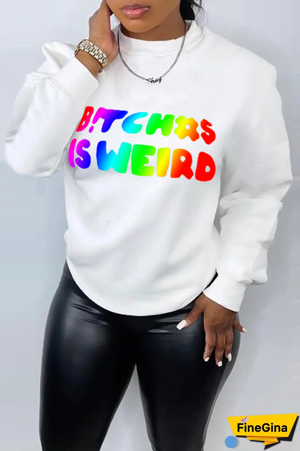 Yellow Street Vintage Print Patchwork Letter O Neck Tops