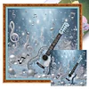 Guitar-11CT Stamped Cross Stitch 40*40cm/15.75*15.75in