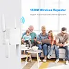 WiFi 6 Repeater Extender 1500Mbps Signal Booster Amplifier Dual Band 2.4G/5GHz