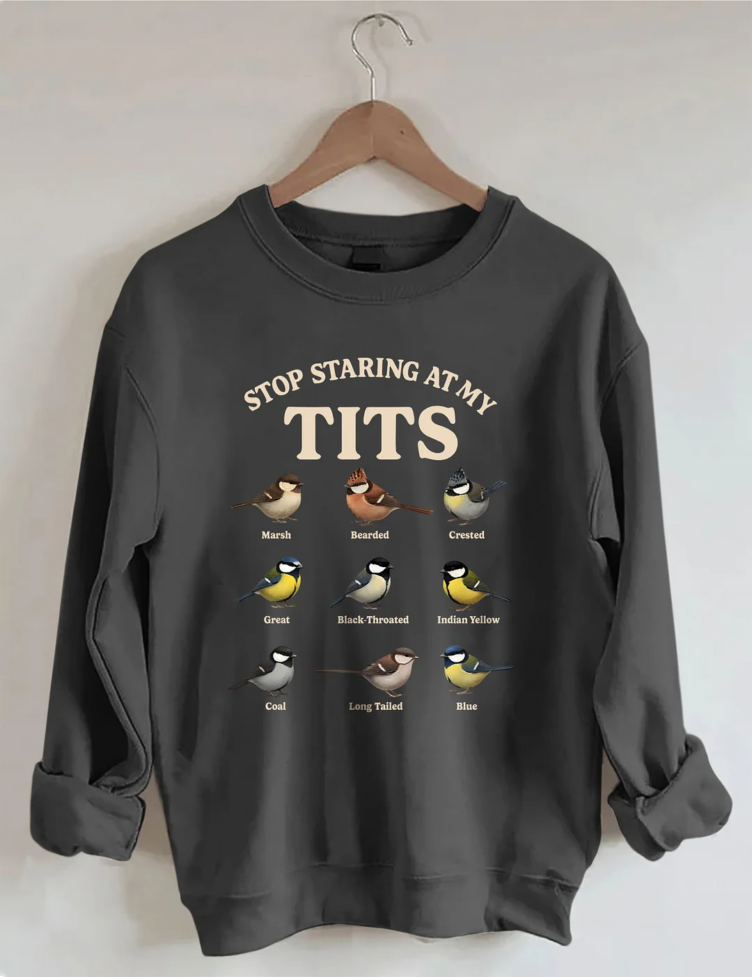 Stop Staring At My Tits Sweatshirt