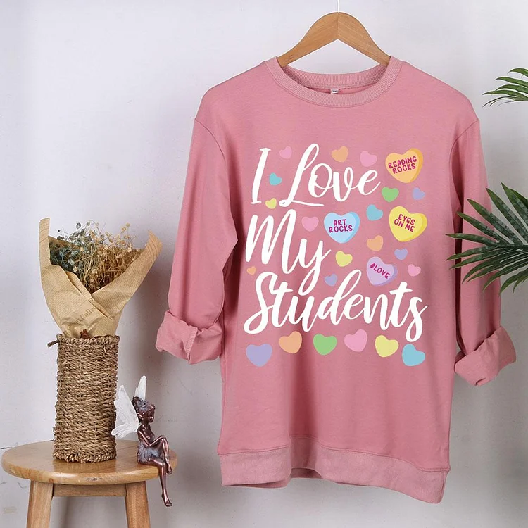 I Love My Students  Sweatshirt-06984-Annaletters