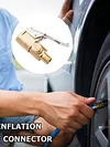 Car Tire Air Chuck Brass Inflator Pump Valve Clip Clamp Connector Adapter Nozzle