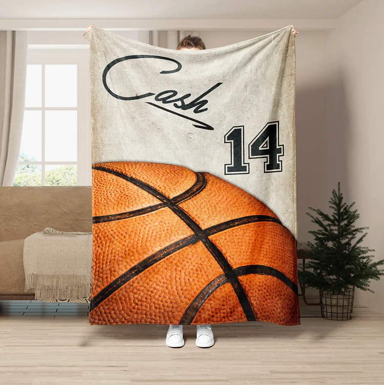 Personalized Basketball Blanket For Comfort & Unique|BKKid217