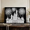 uk.everydayedeals DIY Pearl Painting With Frame - Handmade Self-Adhesive Pearls - Castle(20*30cm)