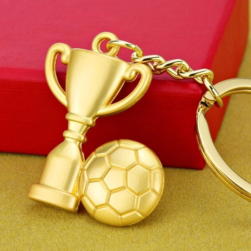 Fashion Football Alloy Unisex Bag Pendant Keychain 1 Piece
