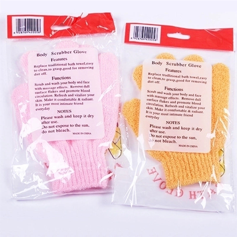 Fashion Solid Color Nylon Bath Gloves 1 Piece