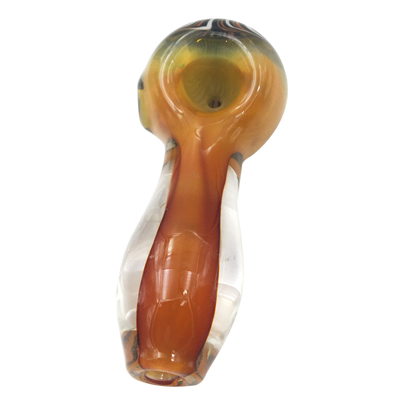 Inside Glass Spoon Pipe with Expanding Type Black Line Bowl