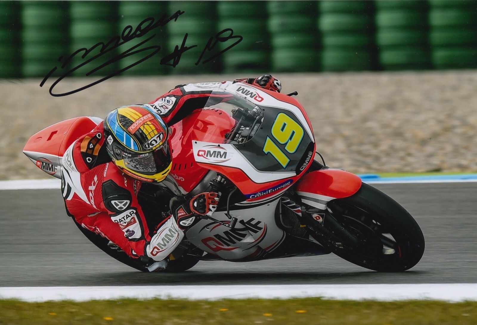 Xavier Simeon Hand Signed 12x8 Photo Poster painting QMMF Speed Up Moto2 2016 MOTOGP 3.