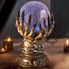 Halloween Celestial Crystal Ball - Luxury Magic Glowing Flash Glass Plasma Ball Static Flash Ball Creative Transparent Ghost Home Decor