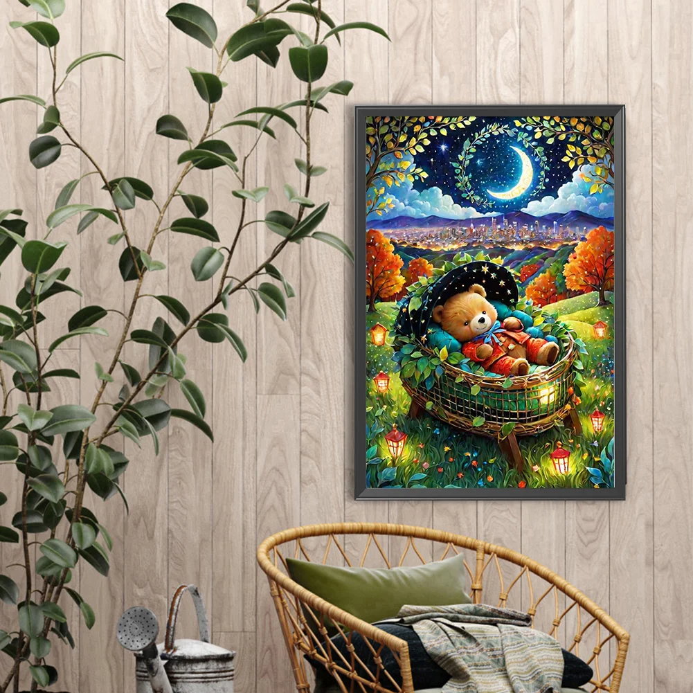 Diamond Painting - Full Round Drill - Little Bear(Canvas|40*60cm)