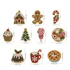 10PCS DIY Pearl Diamond Painting Christmas Fridge Magnets, Sparkling Rhinestone Refrigerator Magnet Craft Kit for Home Decor & Gifts