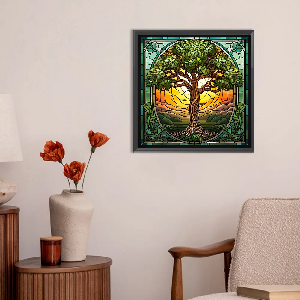 Diamond Painting - Full Round Drill - Tree(Canvas|30*30cm)