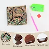 Wooden DIY Horse Diamond Painting Kit Note Box with 160 Papers for Office Desk
