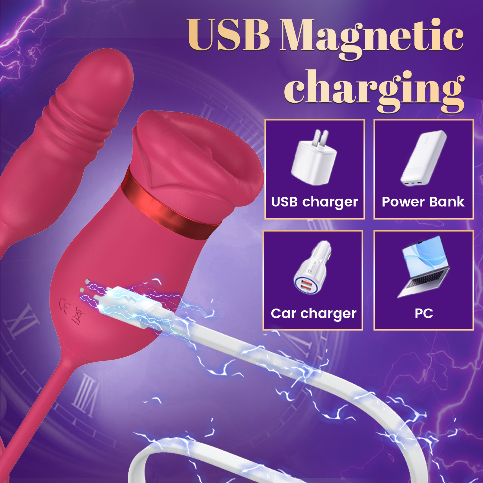 rose clit vibrating sex toy charging ways