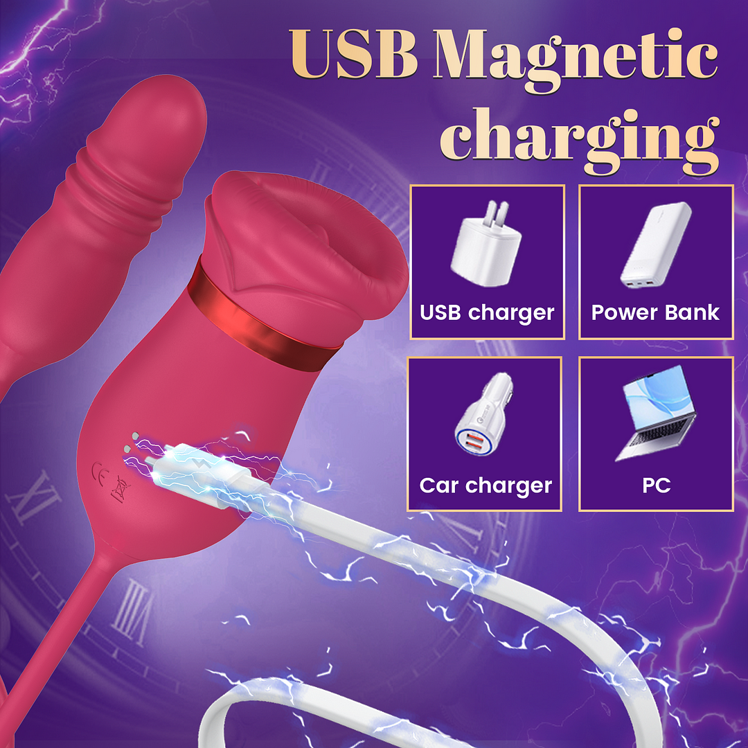rose clit vibrating sex toy charging ways