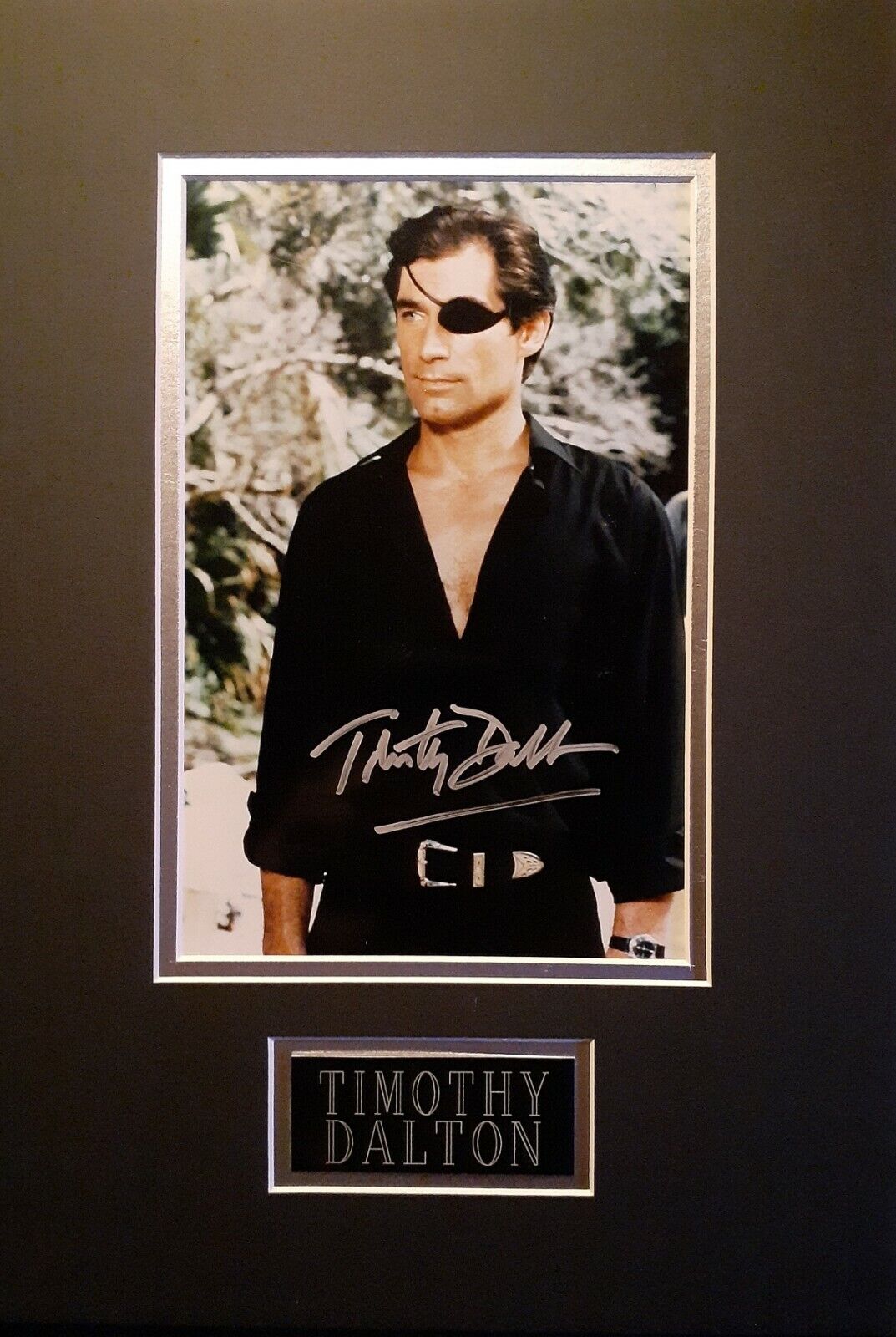 Timothy Dalton signed 8x10