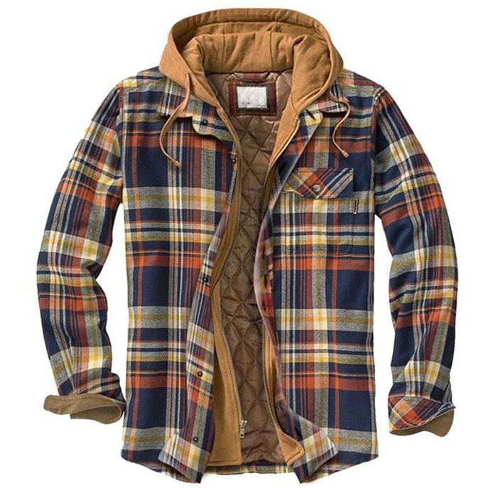 Flannel Hooded Jacket