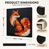 DIY Pre-Framed Fox Button Art Canvas Kit