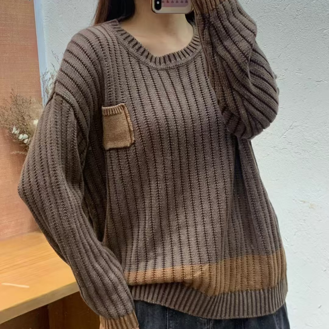 Chicfifth Sweater Women Winter Long Sleeve High Quality Autumn Vintage Top Knitted Cardigan