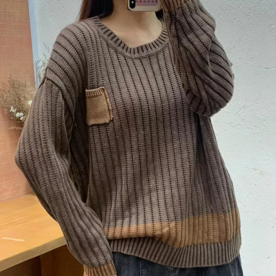 Chicfifth Sweater Women Winter Long Sleeve High Quality Autumn Vintage Top Knitted Cardigan