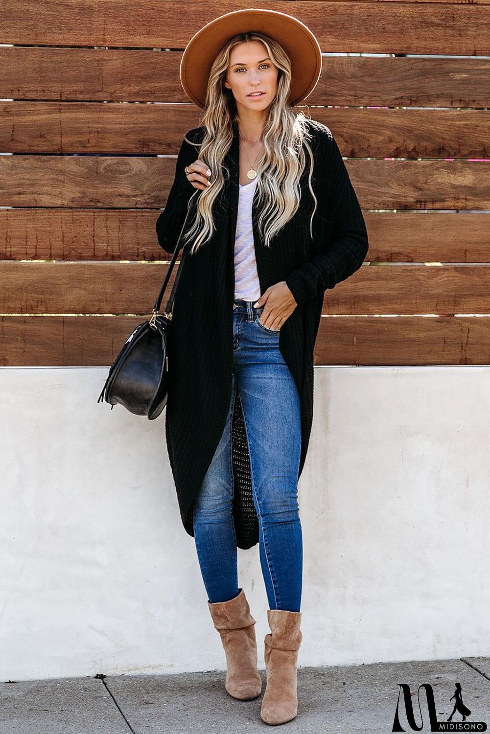 MidiSono - Cashmere Blend Convertible Cardigan