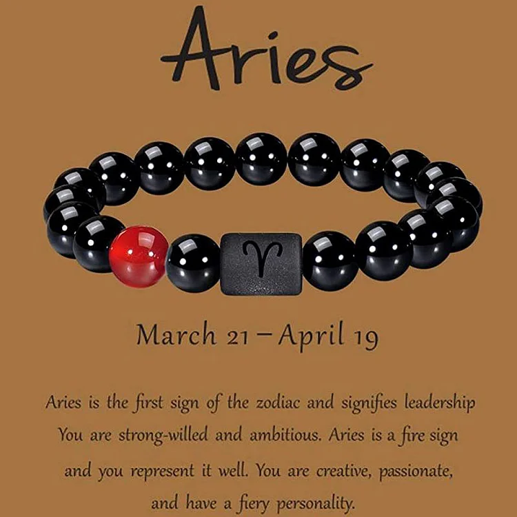 obsidian orgonite bracelets for Aries