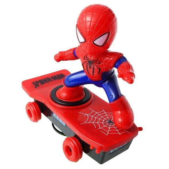 Halloween Promotion 50% OFF--Spiderman/Iron man Scooter Electric Car Music led Light Toys