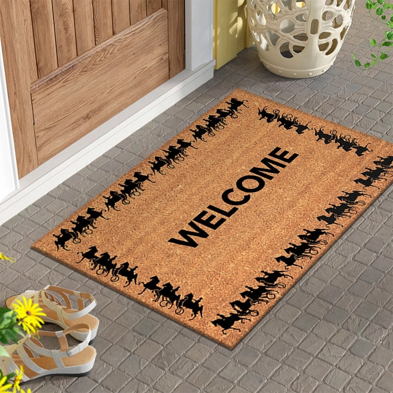 Imitation Coconut Palm Door Mat Door Mat Rub Gray Outdoor Floor Mat Independent Station Supplier