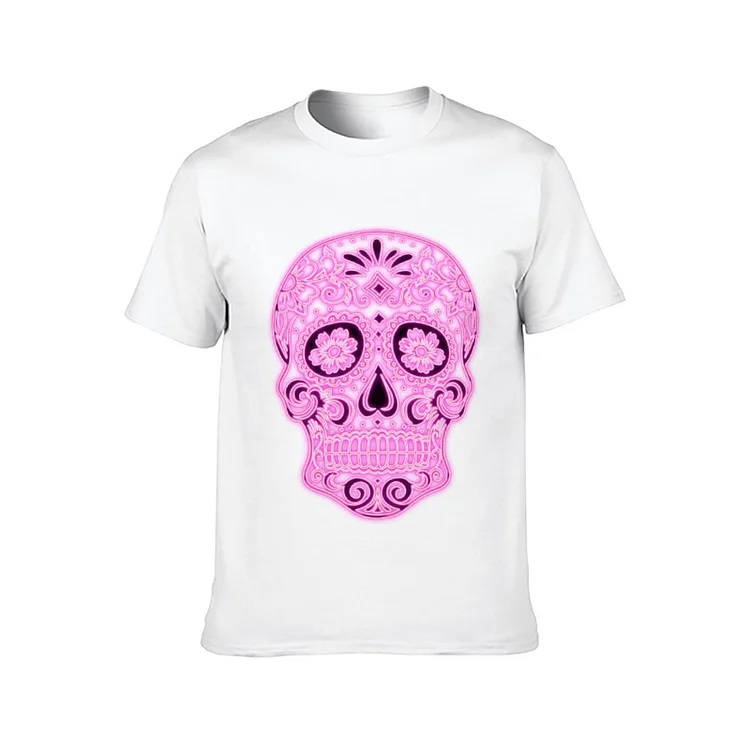 Short Sleeve T-Shirt Pink Skull  customized, personalized, gift