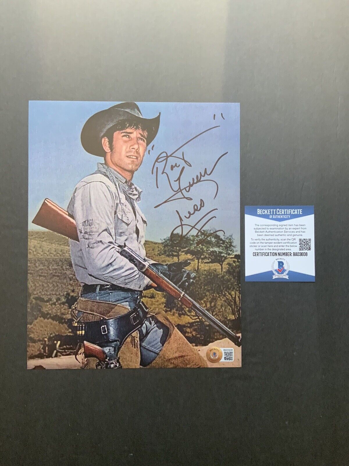 Robert Fuller Hot! Signed autographed Classic Western 8x10 Photo Poster painting Beckett BAS Coa