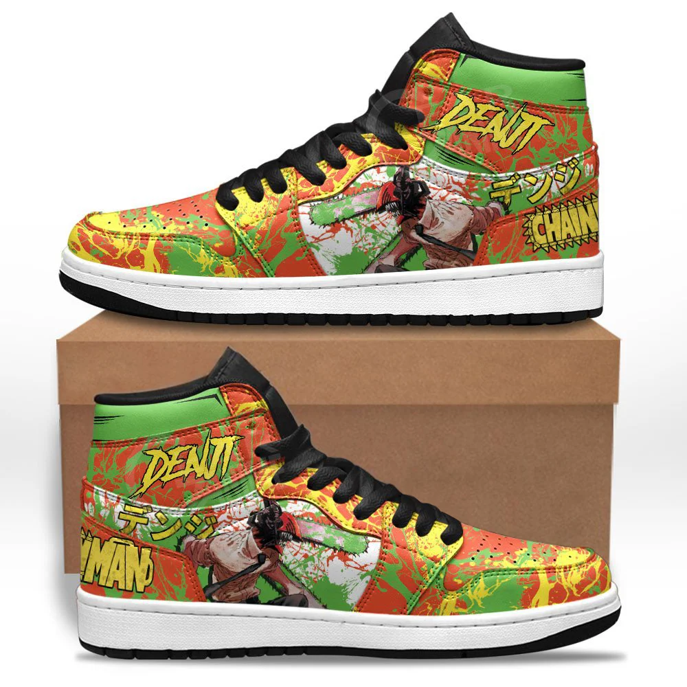 Kingofallstore - Denji Sneakers Chainsaw Man Custom Anime Shoes