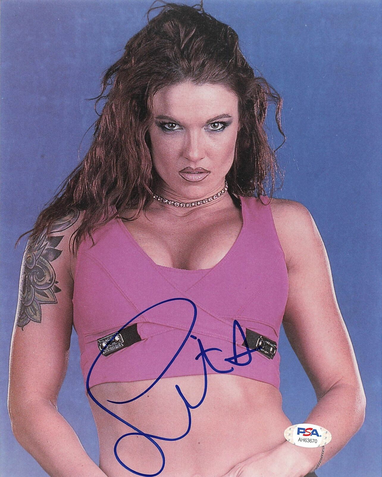 Lita Amy Dumas signed 8x10 Photo Poster painting PSA/DNA COA WWE Autographed Wrestling Sexy