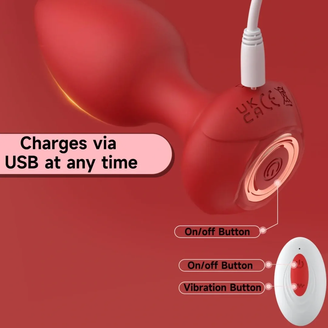 Jack - Vibrating Anal Butt Plug Vibrators Wireless Remote Controller Anal Plug Male Prostate Massage