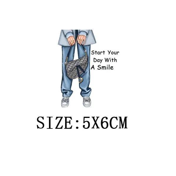 Beautiful Legs Thermal Stickers On T-shirt DIY Washable Iron On Transfers For Clothing Funny Design Patches On Clothes Appliqued