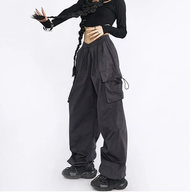 Sonicelife Early Autumn New wide leg women's pants design feel loose and appear slim and tall, straight on the street