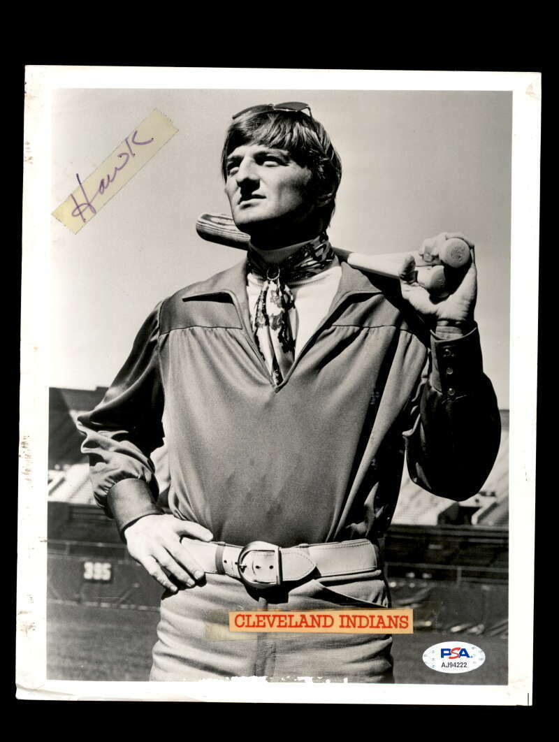 Ken Hawk Harrelson PSA DNA Coa Signed 8x10 Photo Poster painting Indians Autograph