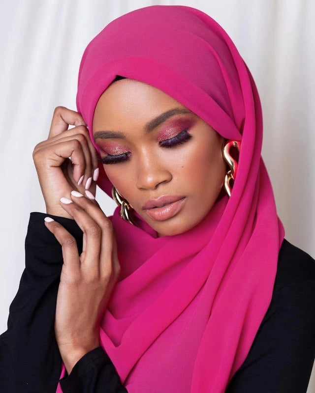 Unisex Basic Minimalist Solid Color Polyester Kerchief