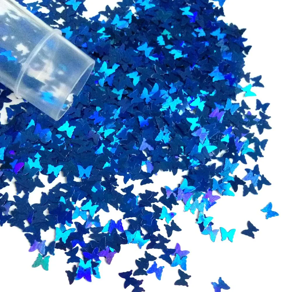 Holographic Butterfly Nail Sequins Laser Glitter Iridescent Flakes Paillette 3D Manicure Tools Nail Art Decoration-Nail Inspo