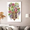 Flower Street Lights-14CT Stamped Cross Stitch 27*38cm/10.63*14.96in tapestrymarket