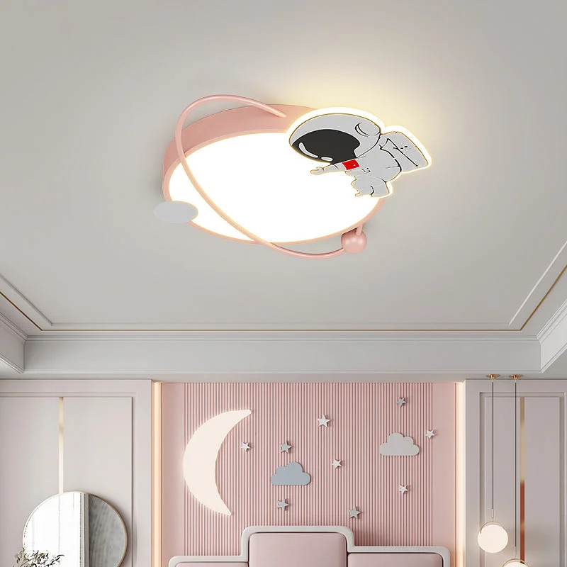 Ceiling Lamp Simple Modern Children's Room Light In The Bedroom Household Room Lamp Boy Girl Light In The Bedroom Astronaut Creativity