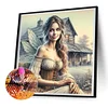 Diamond Painting-DIY Full Round Drill Garden Butterfly Fairy
