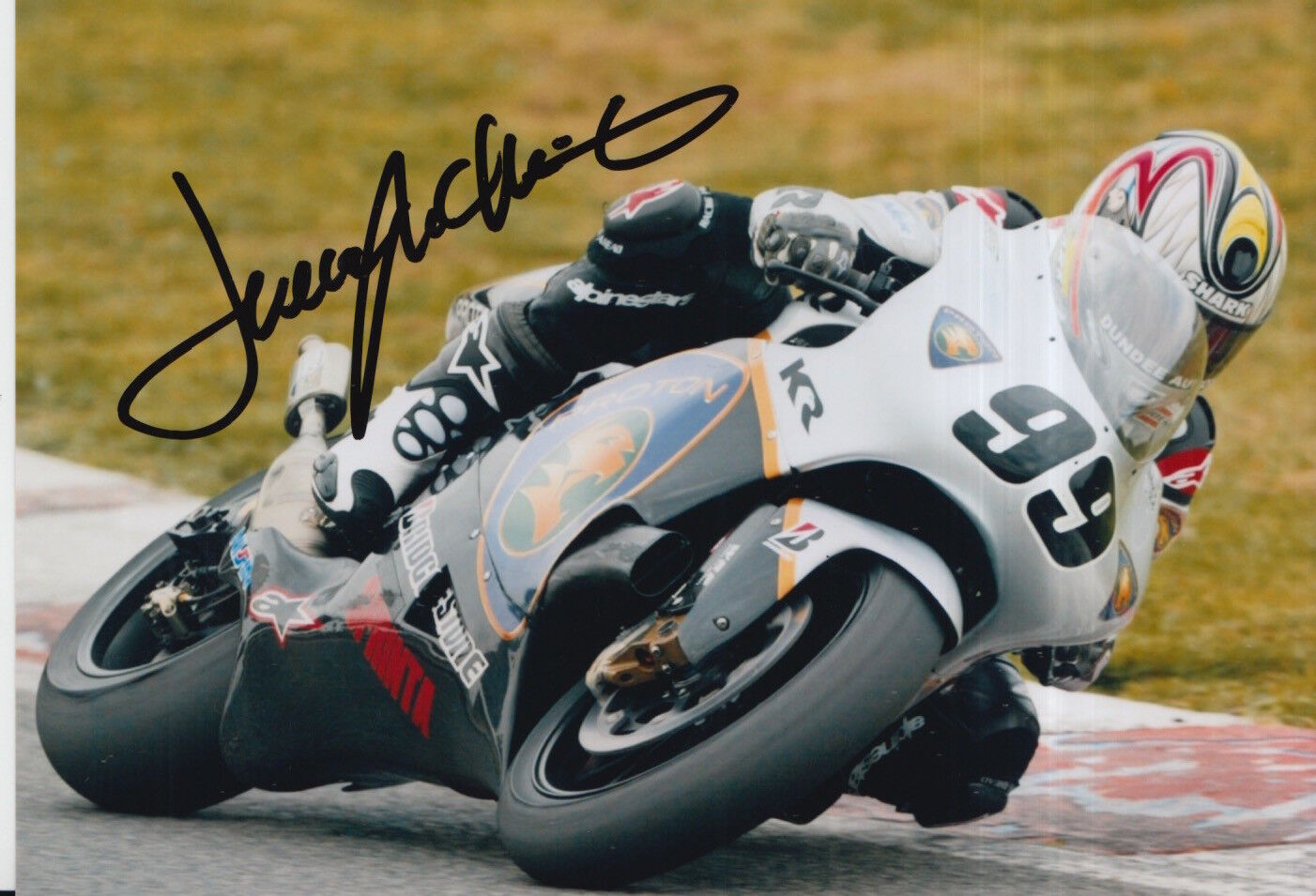 Jeremy McWilliams Hand Signed 7x5 Photo Poster painting BSB, MotoGP, WSBK.