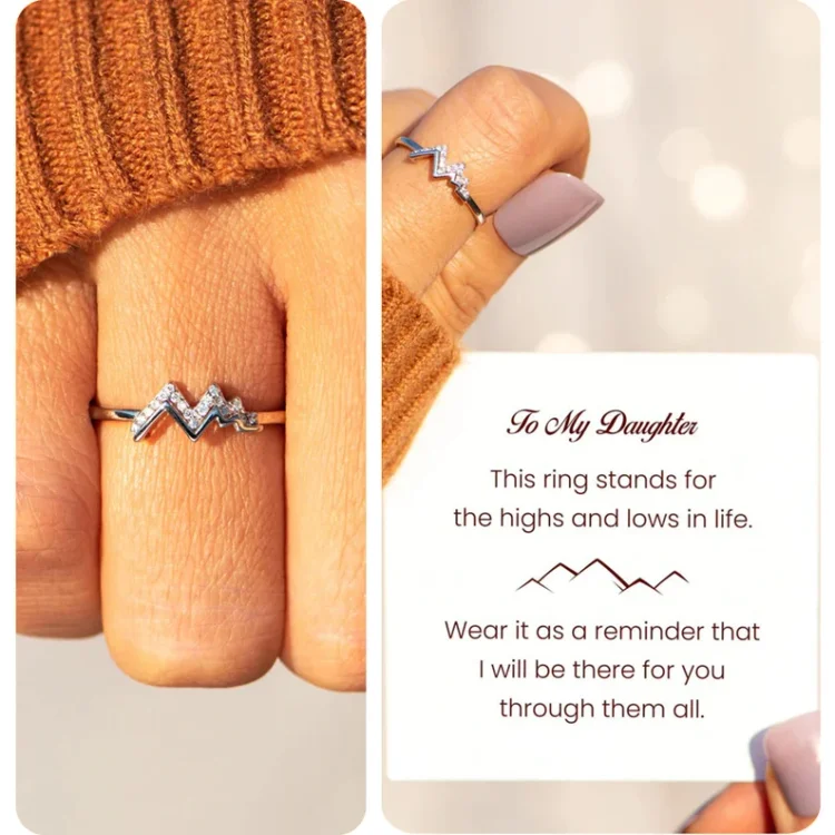 To My Daughter - Highs and Lows Ring Gifts For Daughter