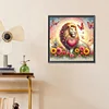 Diamond Painting-5D Full Round Drill Lovely Lion