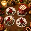 [Upgrade]4Pcs Acrylic Special Shape Xmas DIY Waterproof Diamond Painting Coaster Kit